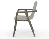 Canadel Downtown Tova Dining Chair in Shadow, 7C Fabric, side view