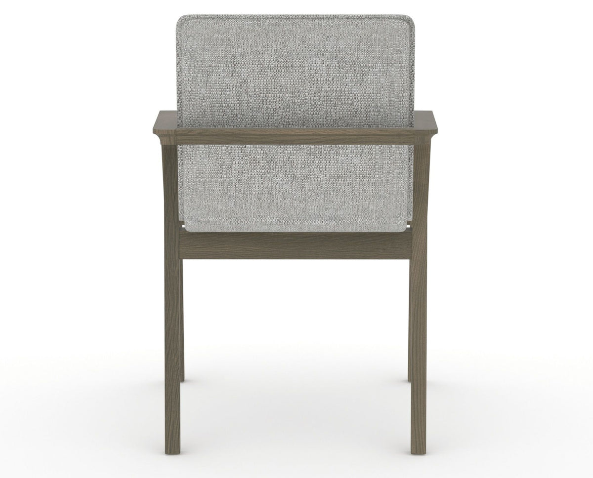 Canadel Downtown Tova Dining Chair in Shadow, 7C Fabric, back view