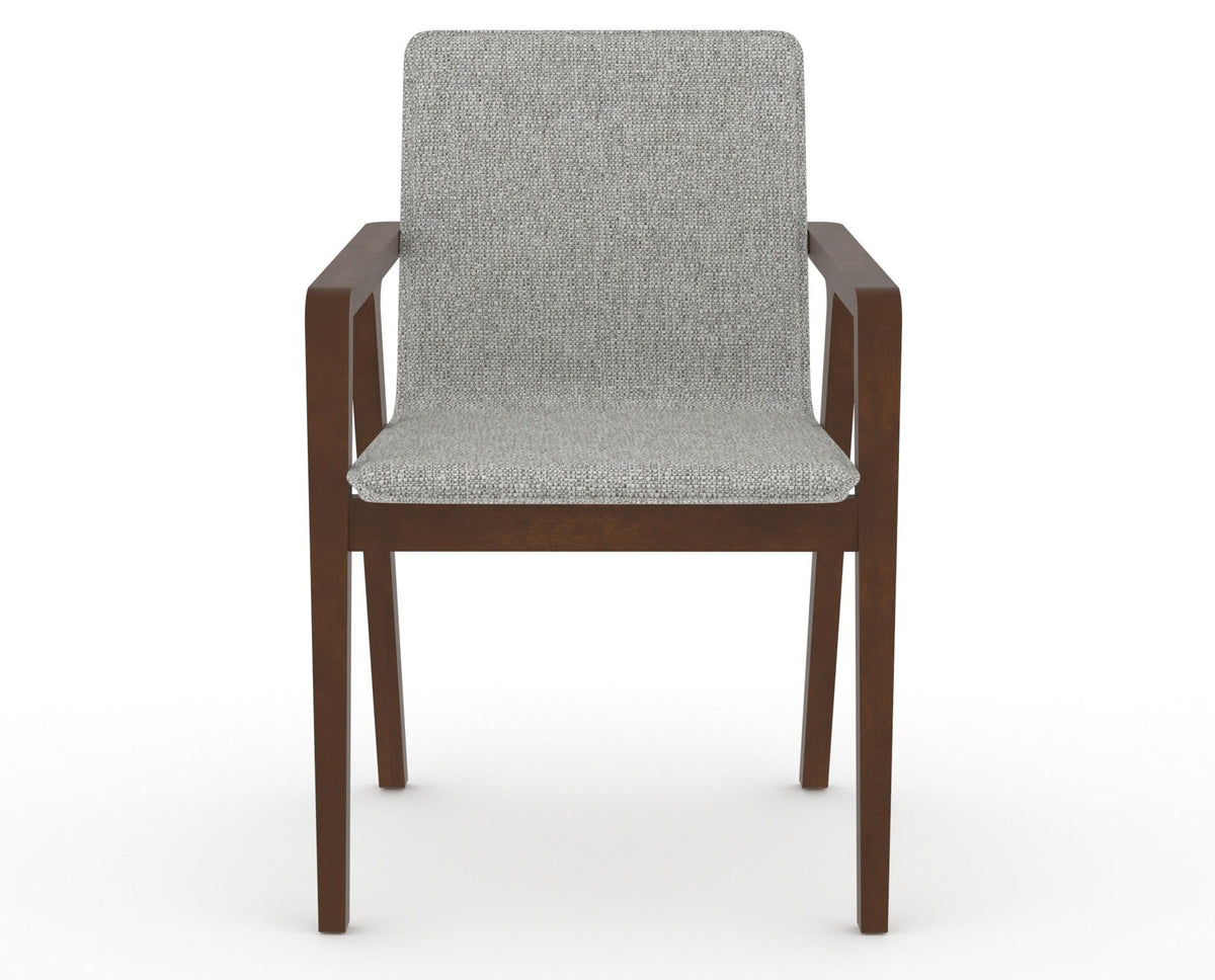 Canadel Downtown Tova Dining Chair in Cognac Washed, 7C Fabric, front view