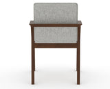 Canadel Downtown Tova Dining Chair in Cognac Washed, 7C Fabric, back view