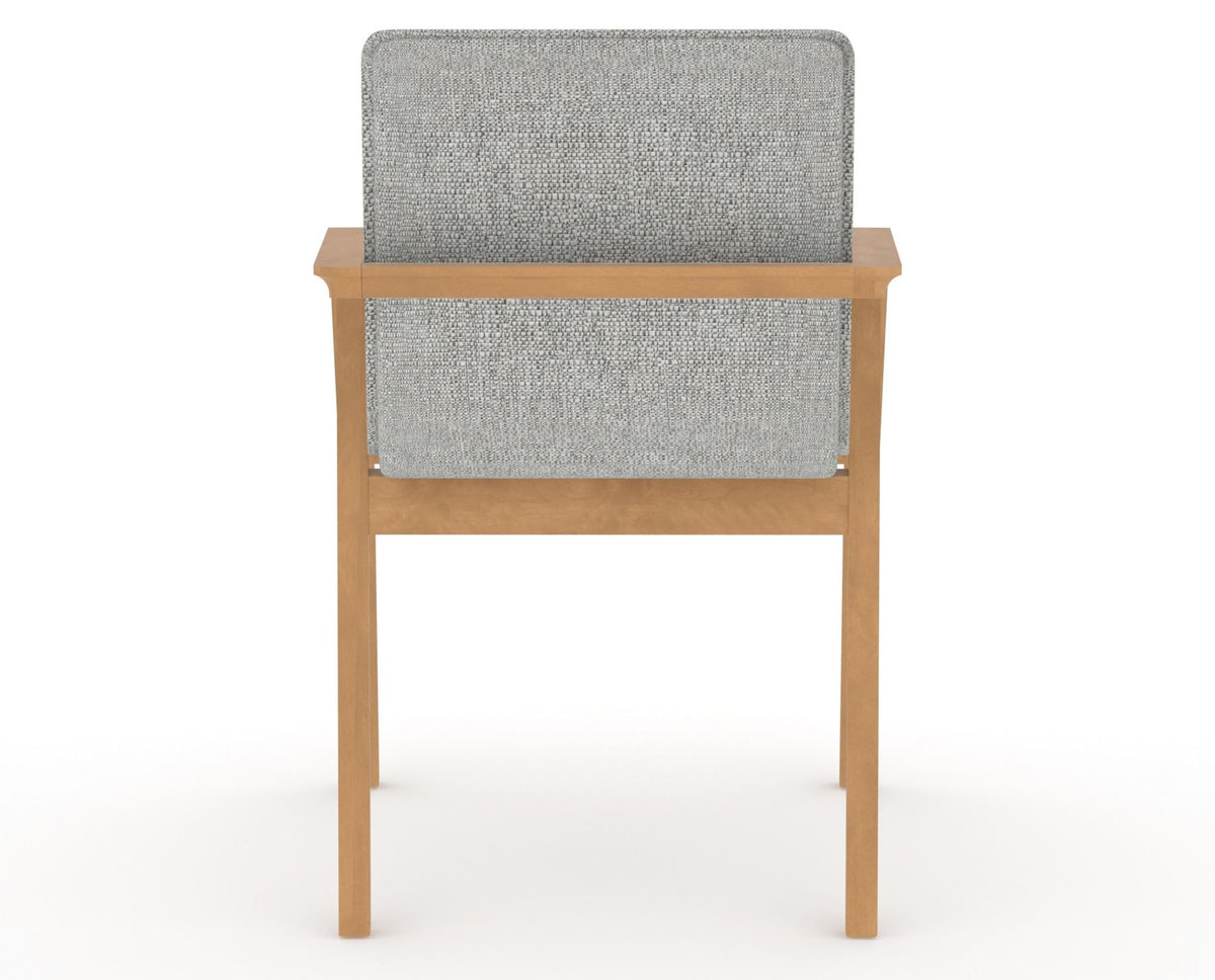 Canadel Downtown Tova Dining Chair in Caramel Washed, 7C Fabric, back view