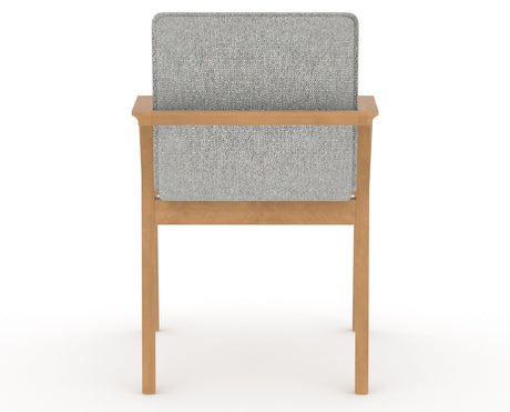 Canadel Downtown Tova Dining Chair in Caramel Washed, 7C Fabric, back view