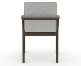 Canadel Downtown Tova Dining Chair in Hazelnut Washed, 7C Fabric, back view