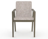 Canadel Downtown Tova Dining Chair in Shadow, FP Crypton®, front view