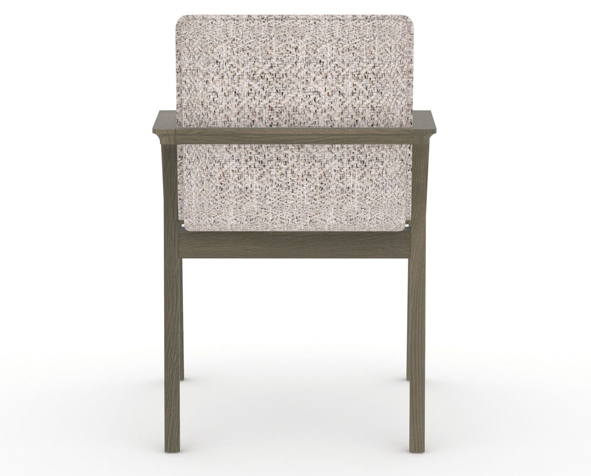 Canadel Downtown Tova Dining Chair in Shadow, FP Crypton®, back view