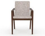 Canadel Downtown Tova Dining Chair in Cognac Washed, FP Crypton®, front view