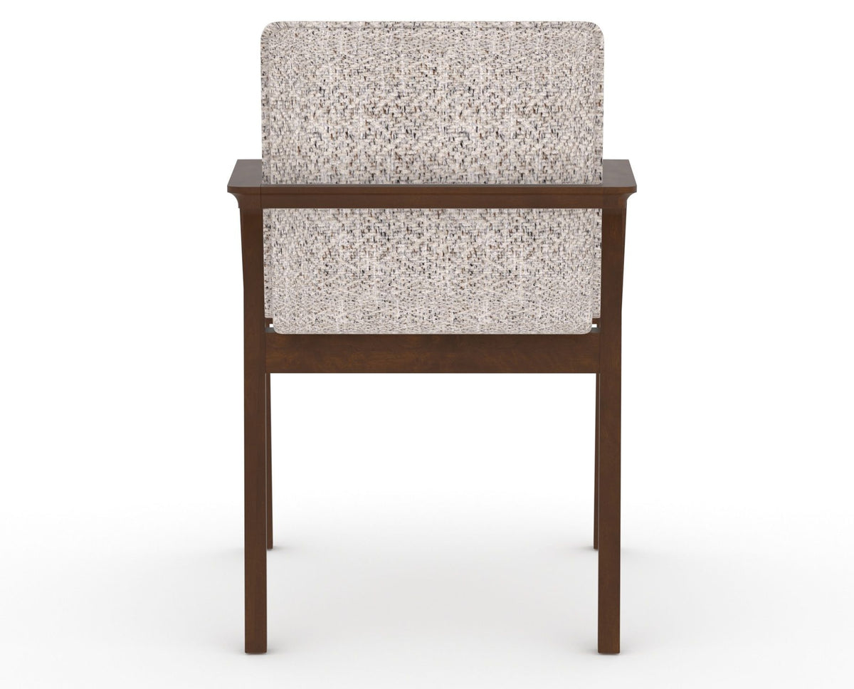 Canadel Downtown Tova Dining Chair in Cognac Washed, FP Crypton®, back view