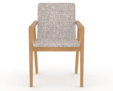 Canadel Downtown Tova Dining Chair in Caramel Washed, FP Crypton®, front view