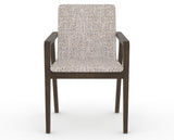 Canadel Downtown Tova Dining Chair in Hazelnut Washed, FP Crypton®, front view