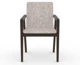 Canadel Downtown Tova Dining Chair in Davy's Grey, FP Crypton®, front view
