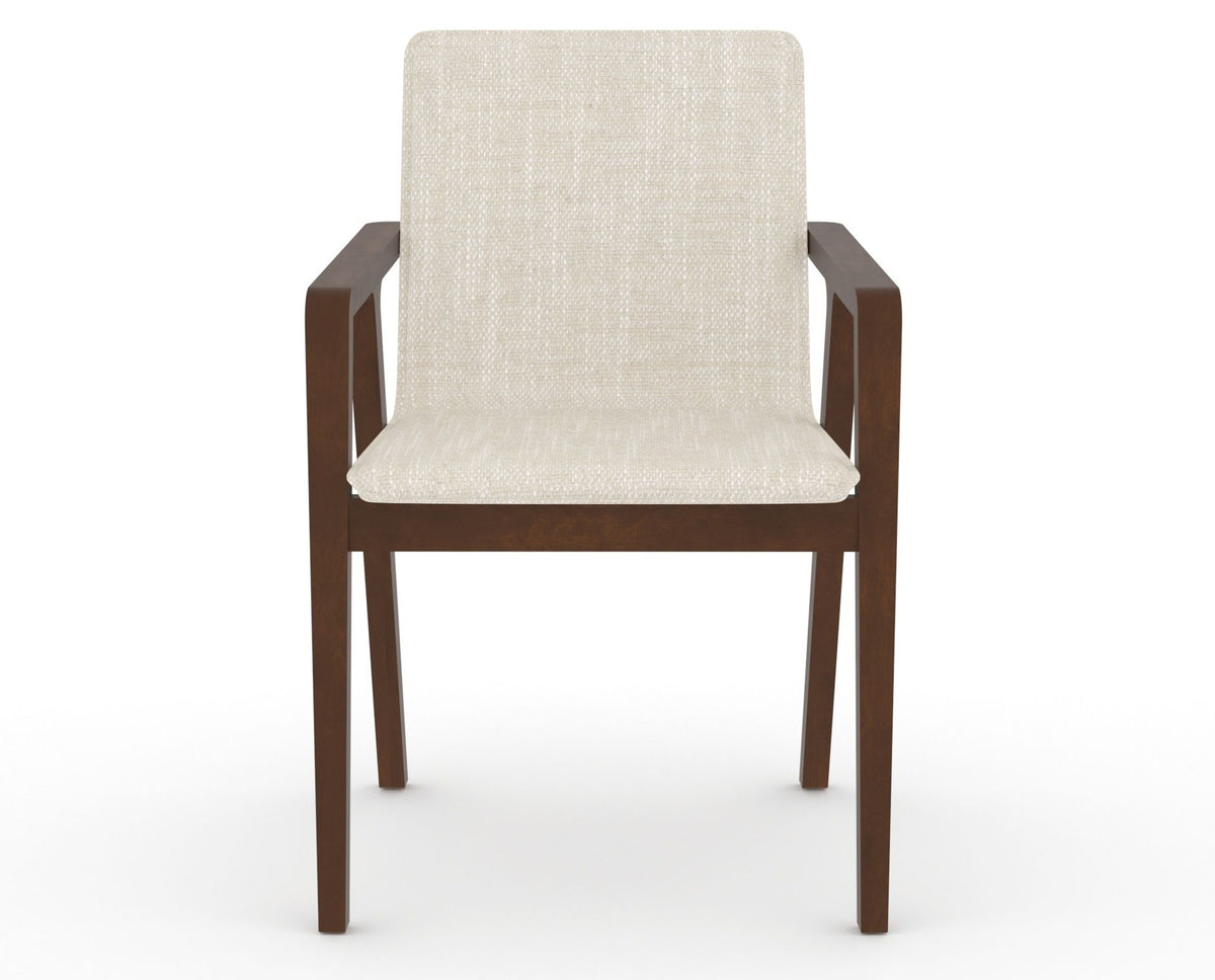 Canadel Downtown Tova Dining Chair in Cognac Washed, FT InsideOut®, front view