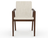 Canadel Downtown Tova Dining Chair in Cognac Washed, FT InsideOut®, front view
