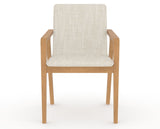 Canadel Downtown Tova Dining Chair in Caramel Washed, FT InsideOut®, front view