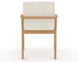 Canadel Downtown Tova Dining Chair in Caramel Washed, FT InsideOut®, back view