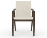 Canadel Downtown Tova Dining Chair in Hazelnut Washed, FT InsideOut®, front view