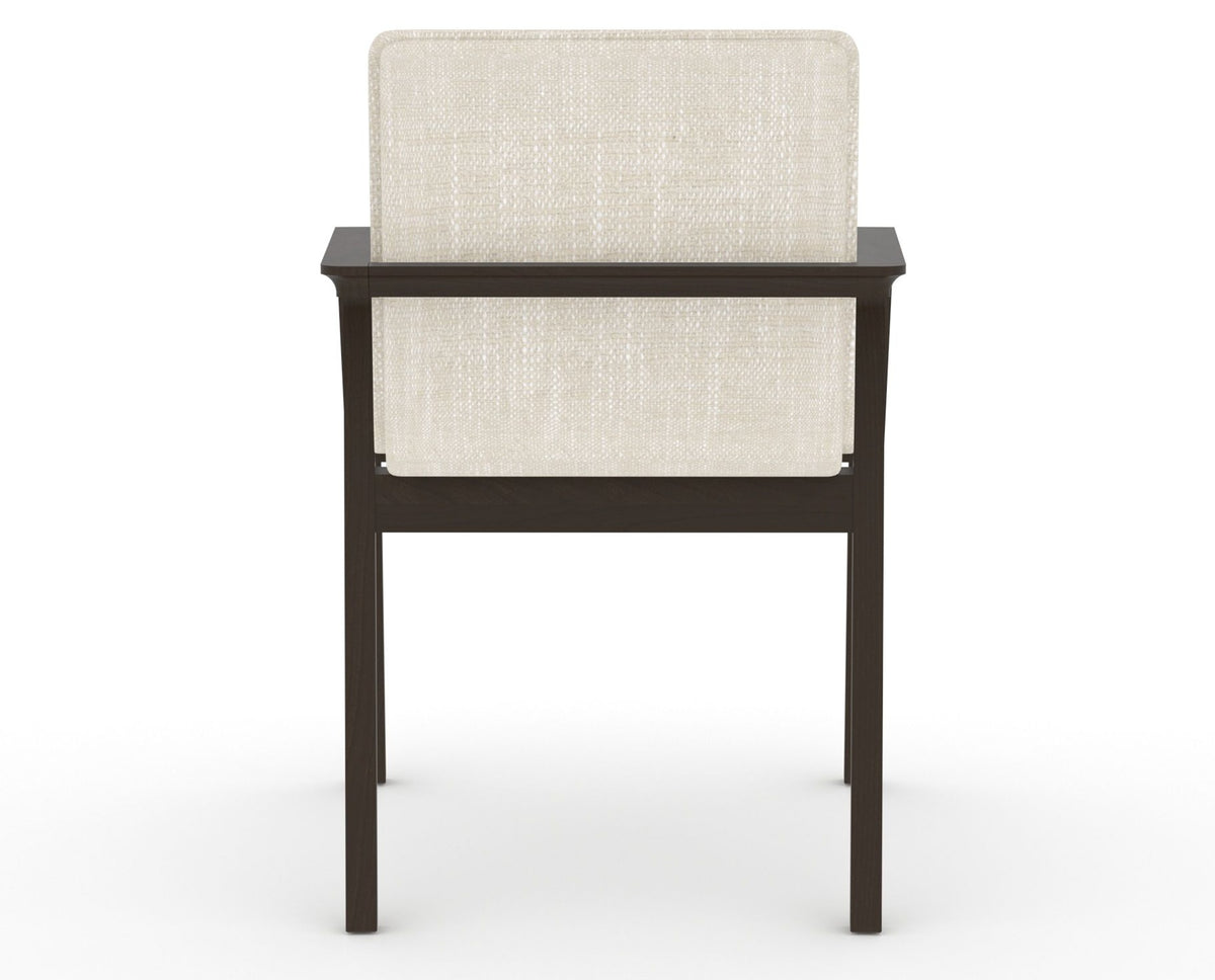 Canadel Downtown Tova Dining Chair in Davy's Grey, FT InsideOut®, back view
