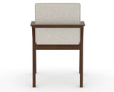 Canadel Downtown Tova Dining Chair in Cognac Washed, TB Fabric, back view