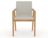 Canadel Downtown Tova Dining Chair in Caramel Washed, TB Fabric, front view