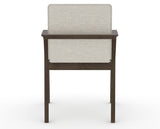 Canadel Downtown Tova Dining Chair in Hazelnut Washed, TB Fabric, back view