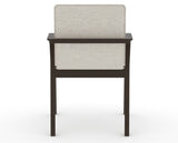 Canadel Downtown Tova Dining Chair in Davy's Grey, TB Fabric, back view