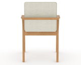 Canadel Downtown Tova Dining Chair in Caramel Washed, TW Fabric, back view