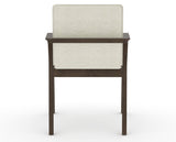 Canadel Downtown Tova Dining Chair in Hazelnut Washed, TW Fabric, back view
