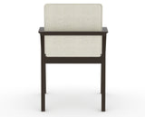 Canadel Downtown Tova Dining Chair in Davy's Grey, TW Fabric, back view