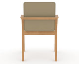 Canadel Downtown Tova Dining Chair in Caramel Washed, XY Faux Leather, back view