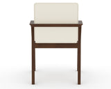 Canadel Downtown Tova Dining Chair in Cognac Washed, YJ Faux Leather, back view