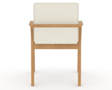 Canadel Downtown Tova Dining Chair in Caramel Washed, YJ Faux Leather, back view