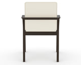 Canadel Downtown Tova Dining Chair in Davy's Grey, YJ Faux Leather, back view