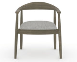 Canadel Downtown Hug Dining Chair in Shadow, 7C Fabric, front view