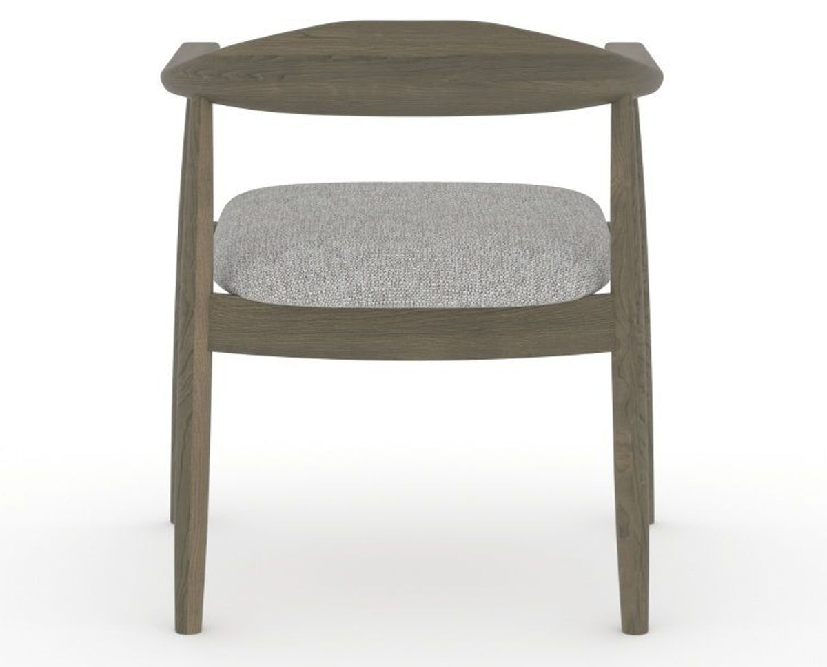 Canadel Downtown Hug Dining Chair in Shadow, 7C Fabric, back view