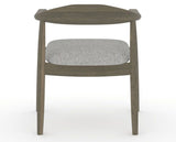 Canadel Downtown Hug Dining Chair in Shadow, 7C Fabric, back view
