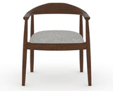 Canadel Downtown Hug Dining Chair in Cognac Washed, 7C Fabric, front view