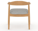 Canadel Downtown Hug Dining Chair in Caramel Washed, 7C Fabric, back view