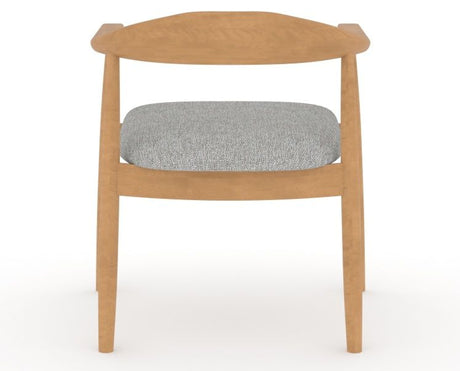 Canadel Downtown Hug Dining Chair in Caramel Washed, 7C Fabric, back view