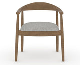 Canadel Downtown Hug Dining Chair in Pecan Washed, 7C Fabric, front view