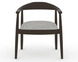 Canadel Downtown Hug Dining Chair in Davy's Grey, 7C Fabric, front view