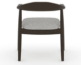Canadel Downtown Hug Dining Chair in Davy's Grey, 7C Fabric, back view