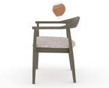 Canadel Downtown Hug Dining Chair in Shadow, FP Crypton®, side view