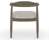 Canadel Downtown Hug Dining Chair in Shadow, FP Crypton®, back view