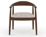 Canadel Downtown Hug Dining Chair in Cognac Washed, FP Crypton®, front view