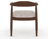 Canadel Downtown Hug Dining Chair in Cognac Washed, FP Crypton®, back view