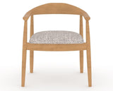 Canadel Downtown Hug Dining Chair in Caramel Washed, FP Crypton®, front view