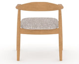 Canadel Downtown Hug Dining Chair in Caramel Washed, FP Crypton®, back view