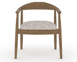 Canadel Downtown Hug Dining Chair in Pecan Washed, FP Crypton®, front view