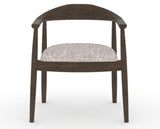 Canadel Downtown Hug Dining Chair in Hazelnut Washed, FP Crypton®, front view