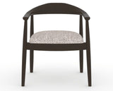 Canadel Downtown Hug Dining Chair in Davy's Grey, FP Crypton®, front view
