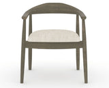 Canadel Downtown Hug Dining Chair in Shadow, FT InsideOut®, front view